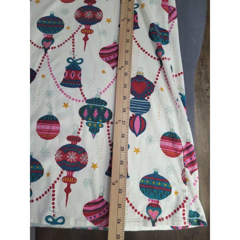 SOMA Women SZ M Soft Scoop Holiday Ornament Nightgown Sleepshirt Playing Hookie - Picture 6 of 7